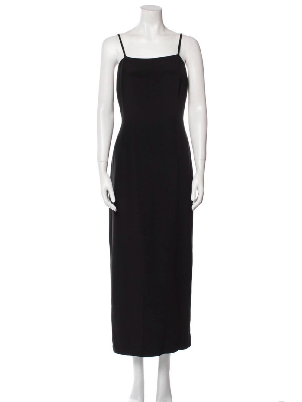 Giorgio Armani Classic Black Slip Dress - Timeless Women's Dress
